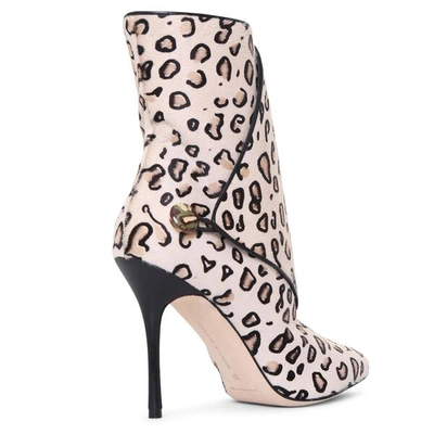 Shop Manolo Blahnik Daina Printed Leopard Ankle Boots
