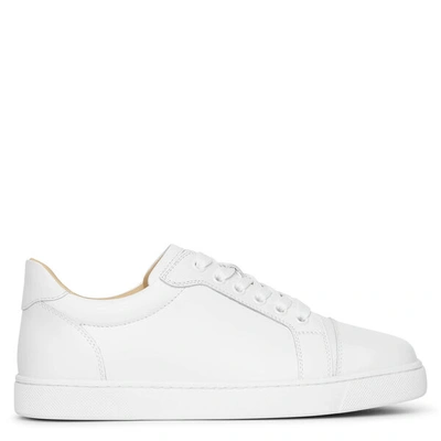 Shop Christian Louboutin Vieira White Leather Sneakers