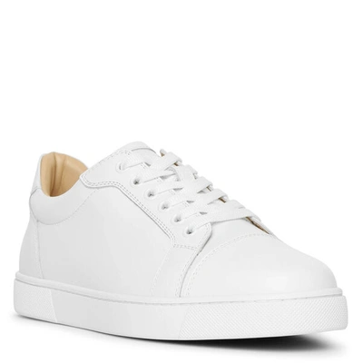 Shop Christian Louboutin Vieira White Leather Sneakers