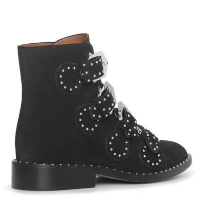 Shop Givenchy Elegant Flat Black Suede Boot