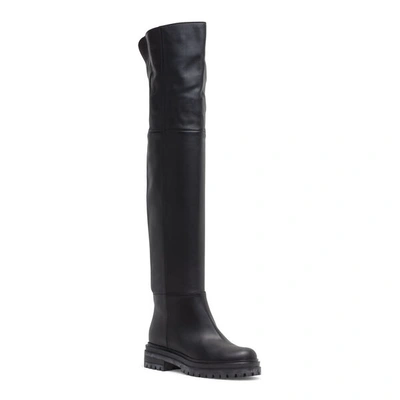 Shop Gianvito Rossi 20 Black Over Knee Boots