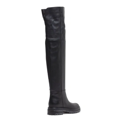 Shop Gianvito Rossi 20 Black Over Knee Boots