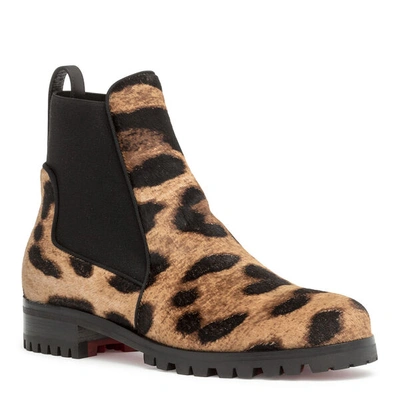 Shop Christian Louboutin Marchacroche Leopard Boots