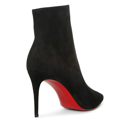 Shop Christian Louboutin So Kate 85 Black Suede Ankle Boots