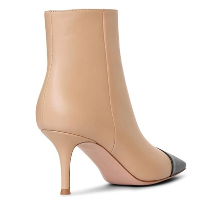 Shop Gianvito Rossi Lucy Leather Ankle Boots