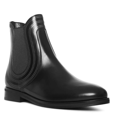 Shop Alaïa Black Leather Chelsea Boots