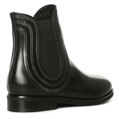 Shop Alaïa Black Leather Chelsea Boots