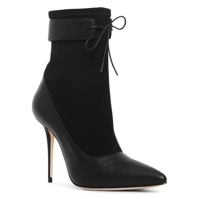 Shop Manolo Blahnik Said Stretch Ankle Boots In Black