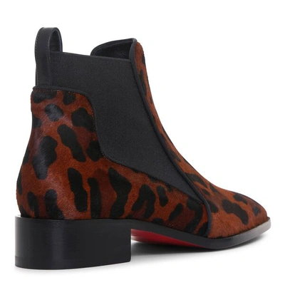 Shop Christian Louboutin Marmada Flat Leopard Boots