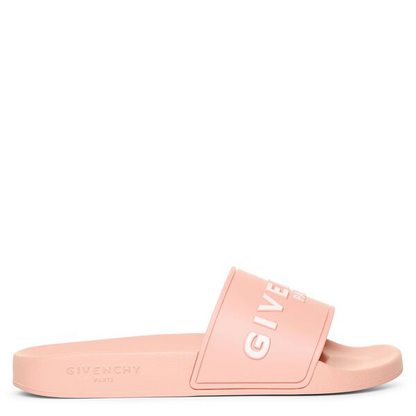 Givenchy Logo-embossed Rubber Slides In 