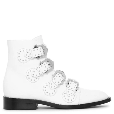 Shop Givenchy Elegant White Flat Boots