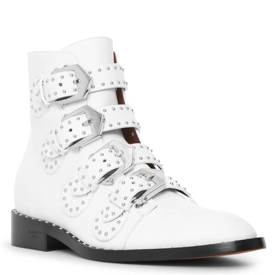 Shop Givenchy Elegant White Flat Boots