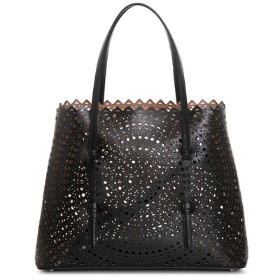 Shop Alaïa Mina 32 New Vienne Black Tote