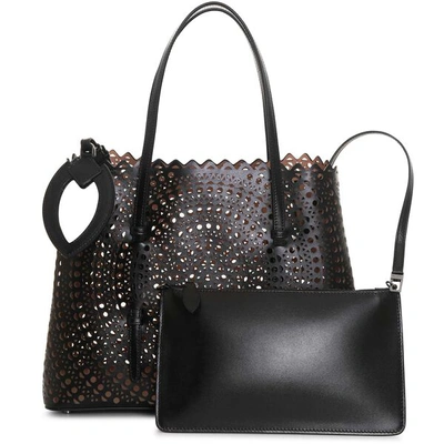 Shop Alaïa Mina 32 New Vienne Black Tote