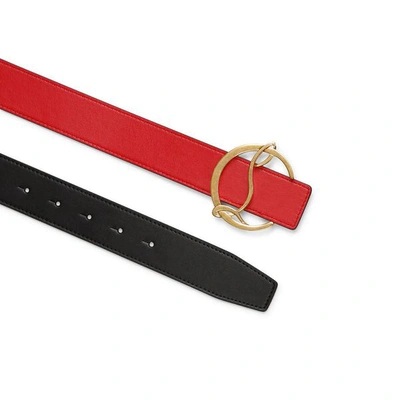 Shop Christian Louboutin Cl Logo Belt Black