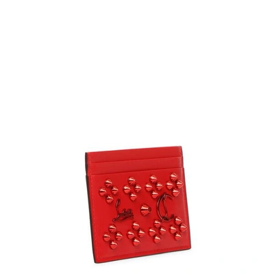 Shop Christian Louboutin Kios Card Holder In Red