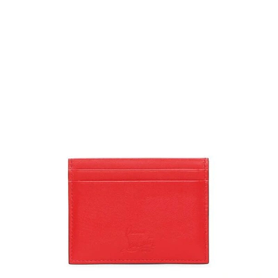 Shop Christian Louboutin Kios Card Holder In Red