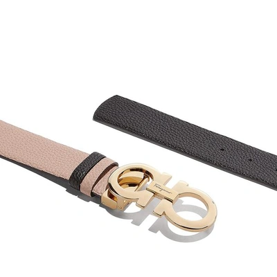 Shop Ferragamo Gancini Reversable And Adjustable Stone Belt