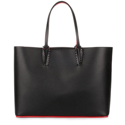 Shop Christian Louboutin Cabata Black Leather Tote Bag