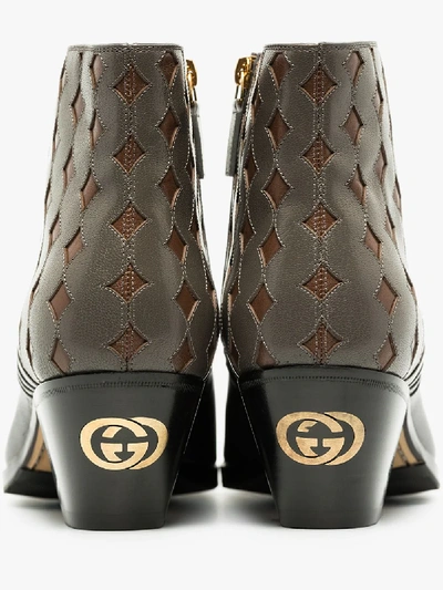 Shop Gucci Black Zahara 70 Horsebit Leather Boots