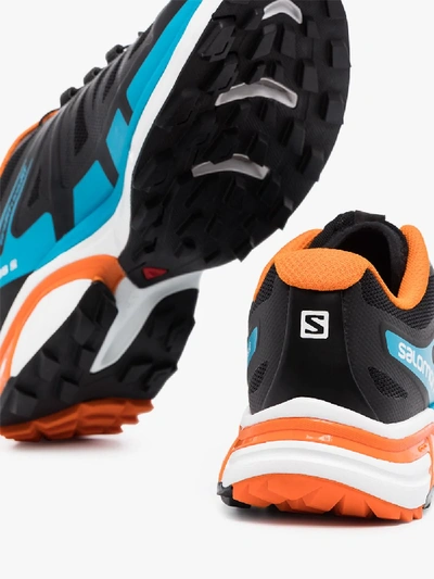 Shop Salomon Black Multicoloured Xt-wings 2 Advanced Sneakers
