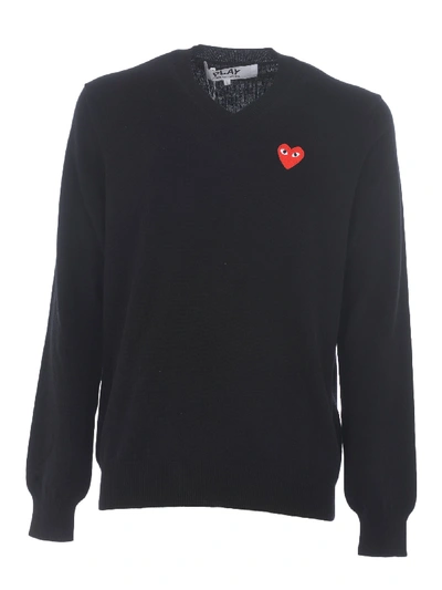 Shop Comme Des Garçons Sweater In Nero