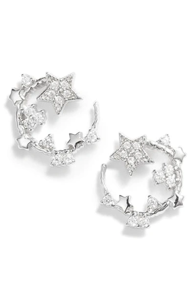 Shop Olivia Burton Celestial Swirl Stud Earrings In Silver