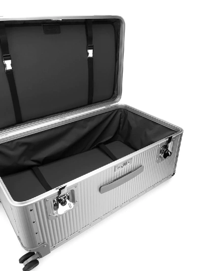Shop Fpm Milano Ribbed Trunk Suitcase In Grey