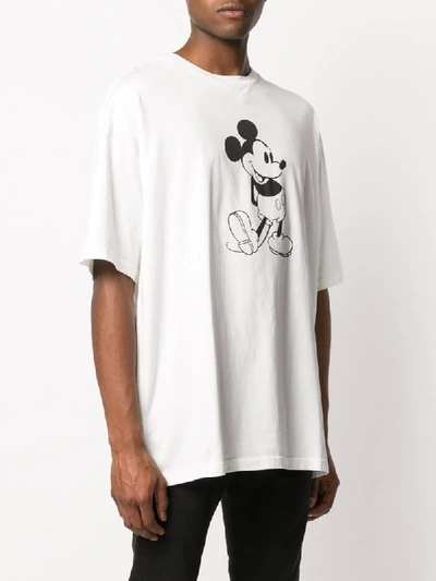 Takahiromiyashita The Soloist Mickey Mouse Print Crewneck Sweater In White