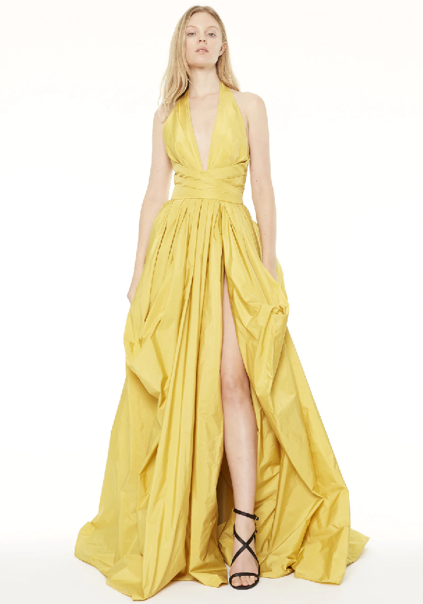 zuhair murad yellow dress