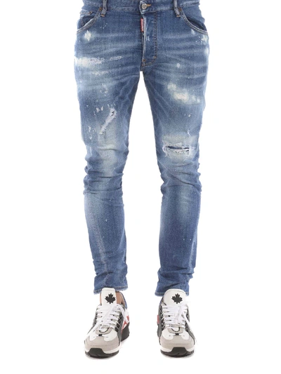 Shop Dsquared2 Classic Kenny Jeans In Light Blue