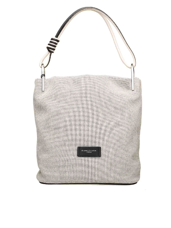 Gianni Chiarini Logo Handbag In White | ModeSens