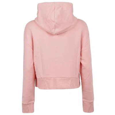 Shop Balmain Pink Cotton Sweatshirt