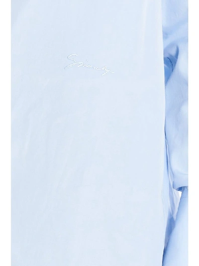 Shop Givenchy Women's Light Blue Cotton Shirt