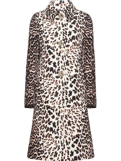 Shop Prada Brown Wool Coat