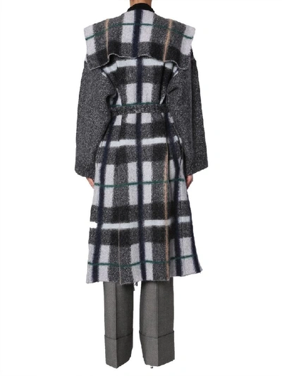 Shop Stella Mccartney Women's Grey Wool Coat