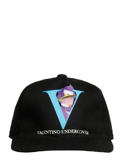 Shop Valentino Men's Black Cotton Hat