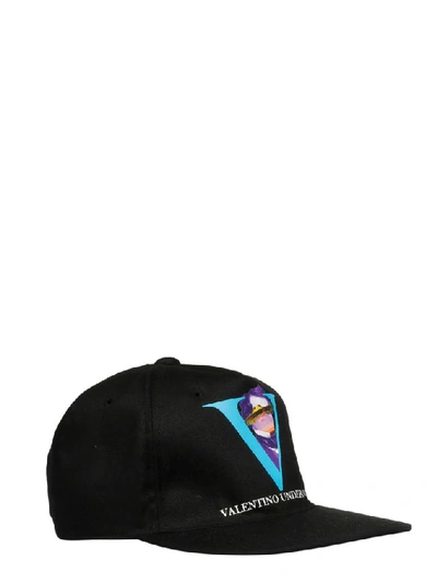 Shop Valentino Men's Black Cotton Hat