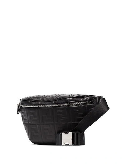 Shop Fendi Black Leather Belt Bag