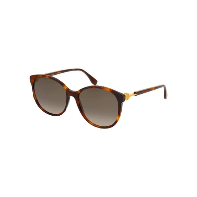 Shop Fendi Women's Brown Metal Sunglasses