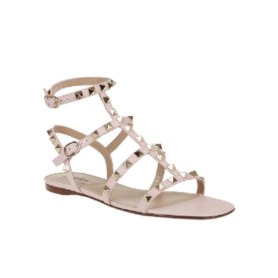 Shop Valentino Pink Leather Sandals