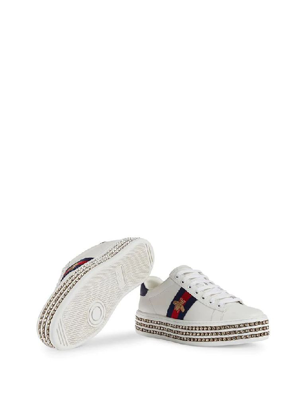 gucci trainers with gems