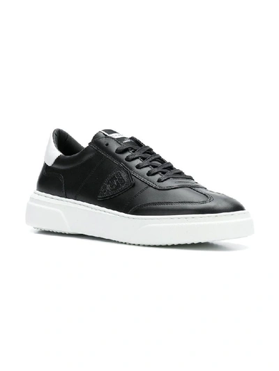 Philippe Model Temple Veau Low-top Sneakers In Black