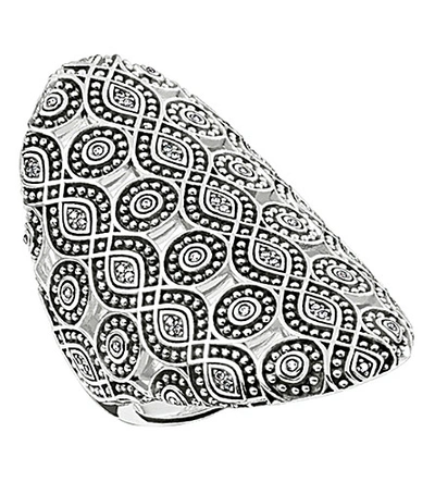 Shop Thomas Sabo Ethno Sterling-silver And Zirconia Ring