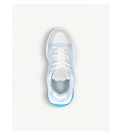 Shop Mallet Lurus Suede Trainers In Blue