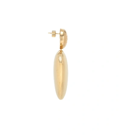 Shop Balenciaga Heart Earrings In Gold