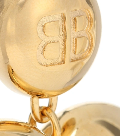 Shop Balenciaga Heart Earrings In Gold