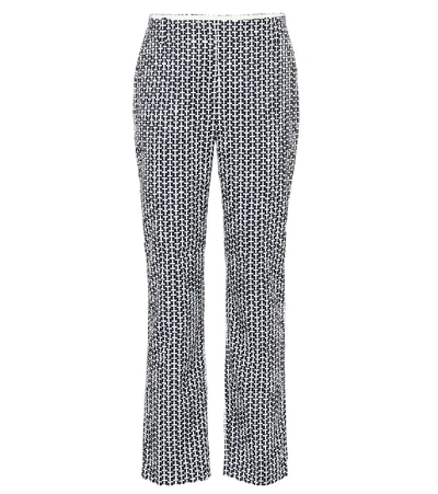 Shop Tory Sport Printed Twill Pants In Blue