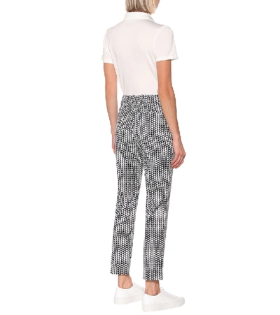 Shop Tory Sport Printed Twill Pants In Blue