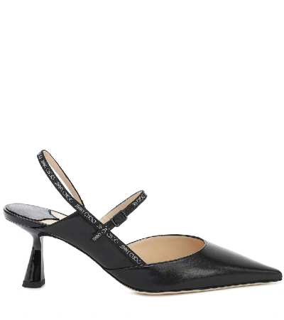 Shop Jimmy Choo Ray 65 Leather Pumps In Black